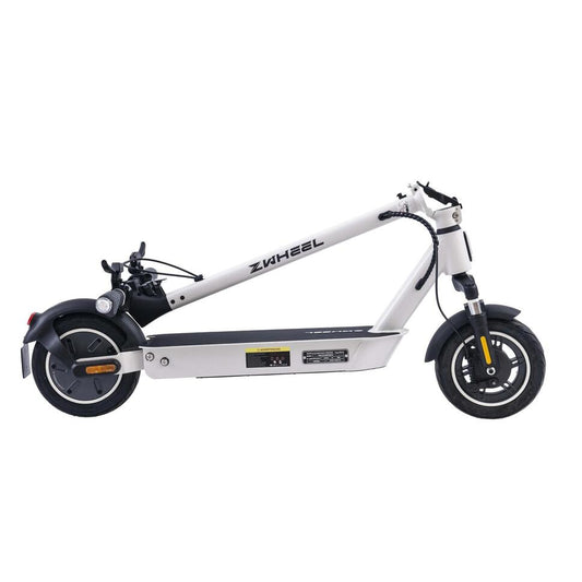 Trottinette électrique ZWheel ZFox 15Ah Max Artic, 50km, blanc pliable