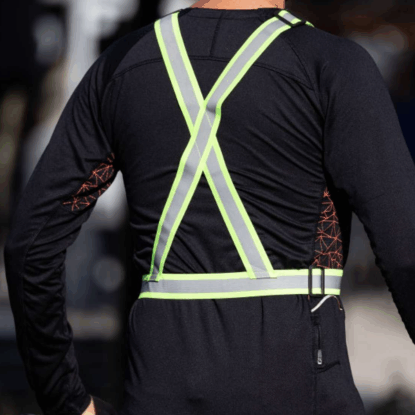 Harnais réfléchissant fluo haute visibilité